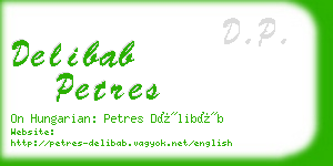 delibab petres business card